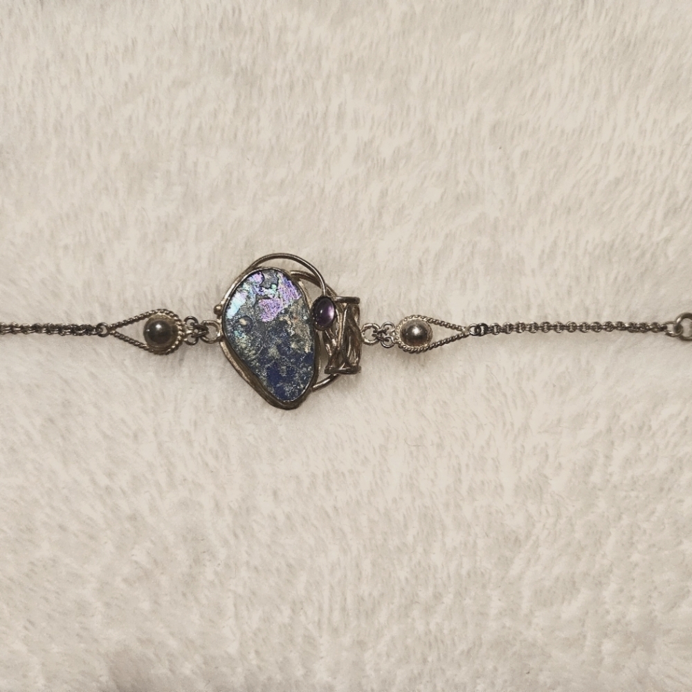 Jackie Cohen Roman Glass Bracelet